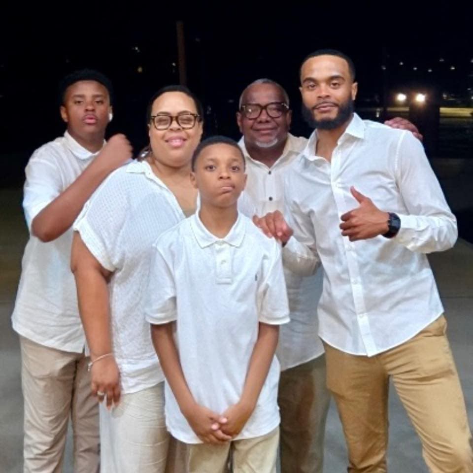 Tamika Scott with her family